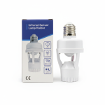 Motion Sensor E27 Bulb Holder Adapter – Auto On/Off Smart Socket