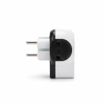 4-in-1 Multi Travel Adapter with Dual USB Port - Black/White Combo - Image 3