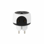 Universal Multi Travel Adaptor 3 in 1 US UK AU to EU Plug Conversion Adaptor Universal Multi Socket 16A With Button and Indication LED Light - Image 2