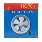 Hope Exhaust Fan Pvc 6/8 Inch