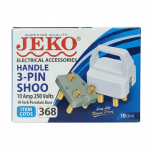 Jeko Handle 3 Pin  Light Plug Shoo Porcalein Base