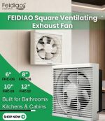 Feidiao Square Vantilating Exhaust Fan - Image 6